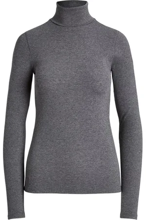 Ralph Lauren Strik, Dame, Grå, S, Bomuld, Klassisk rullekrave sweater