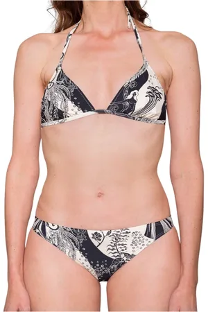 Tory Burch Badetøj, Dame, Sort, M, Elegant badedragt med blomsterprint