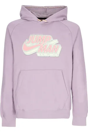 Jordan Sweathshirts & Hoodies, Herre, Lilla, S, Bomuld, Letvægts Hættetrøje Pullover