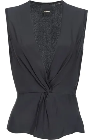 Pinko Top, Dame, Sort, M, Uld, Ærmeløs Top