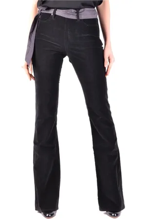 Jacob Cohen Bukser, Dame, Sort, W27, Bomuld, Wide Leg Bukser