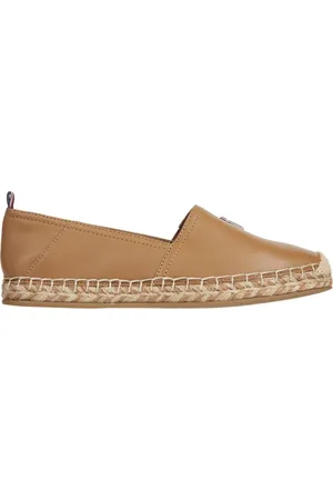 Tommy Hilfiger Sko, Dame, Brun, 36 EU, Læder, Læder Espadrille Sko