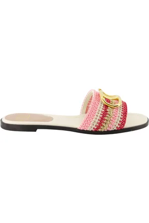 VALENTINO GARAVANI Sko, Dame, Lyserød, 37 EU, VLogo Hæklede Sandaler