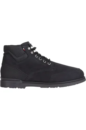 Tommy Hilfiger Sko, Herre, Sort, 43 EU, Læder, Outdoor Nubumix Støvle