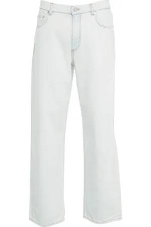 Mauro Grifoni Jeans, Herre, Blå, W32, Bomuld, Blå Loose Fit Wide-Leg Jeans
