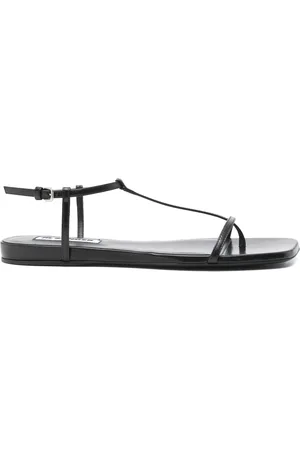 Jil Sander Sko, Dame, Sort, 39 EU, Uld, Stilfuld sandal til sommeroutfits