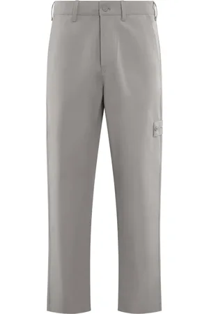 Stone Island Bukser, Herre, Grå, W31, Uld, Stilfulde lige bukser