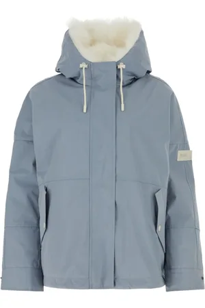YVES SALOMON Jakke, Dame, Blå, XS, Uld, Giacca Jacket