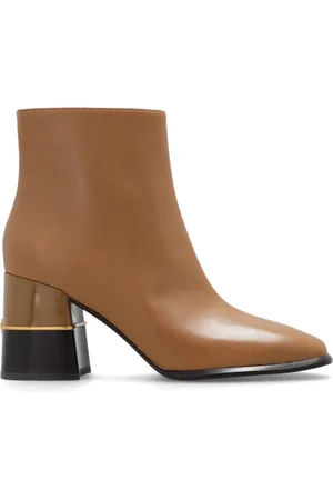 Tory Burch Sko, Dame, Brun, 35 1/2 EU, Læder, Læder Ankelstøvle 75mm