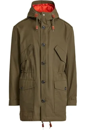 Ralph Lauren Frakke, Herre, Grøn, XL, Bomuld, Utility Parka Jakke