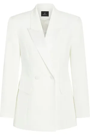 Bruuns Bazaar Jakke, Dame, Hvid, S, Elegant Snefn hvid Blazer