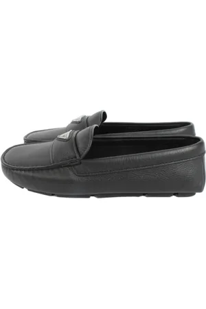 Prada Sko, Herre, Sort, 40 EU, Sorte herre loafers