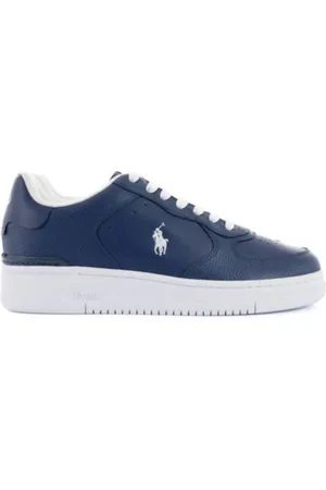 Ralph Lauren Sko, Herre, Blå, 46 EU, Læder, Logo Sneakers