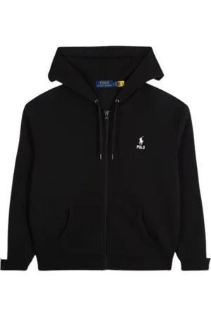 Ralph Lauren Sweathshirts & Hoodies, Herre, Sort, M, Bomuld, Sort Regular Fit Jakke i Bomuld og Polyester