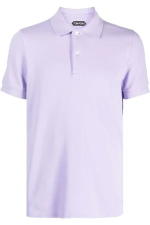 Tom Ford Top, Herre, Lilla, L, Bomuld, Polo Shirt