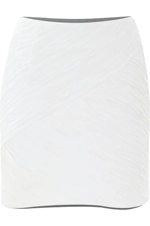 Kocca Nederdel, Dame, Hvid, XL, Uld, Stilfuld Kort Nederdel