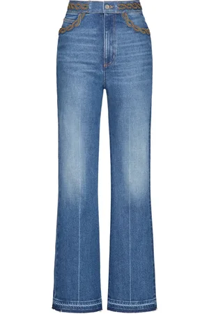 VALENTINO GARAVANI Jeans, Dame, Blå, W29, Bomuld, Flared Jeans