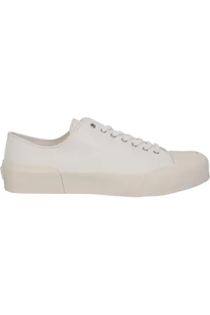 Jil Sander Sko, Herre, Hvid, 43 EU, Bomuld, Hvide Sneakers Minimalistisk Stil
