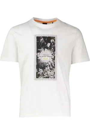 HUGO BOSS Top, Herre, Hvid, M, Bomuld, Urban Tee