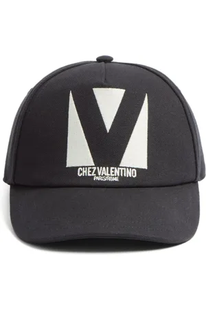 VALENTINO GARAVANI Tilbehør, Herre, Sort, 56 CM, Bomuld, Broderet Logo Bomuldskasket