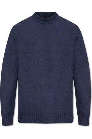 Jil Sander Strik, Herre, Blå, XL, Uld, Uld Sweater