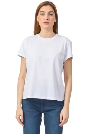 Patrizia Pepe Top, Dame, Hvid, S, Bomuld, Jersey Bomulds T-shirt