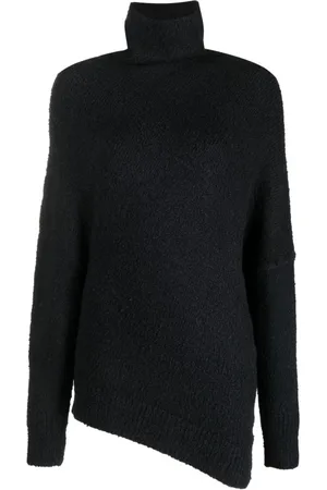 Proenza Schouler Strik, Dame, Sort, S, Uld, Boucle Twisted Sweater