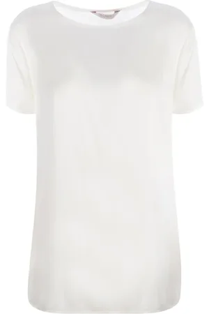 Max Mara Top, Dame, Hvid, XL, Bomuld, Leisure T-shirt