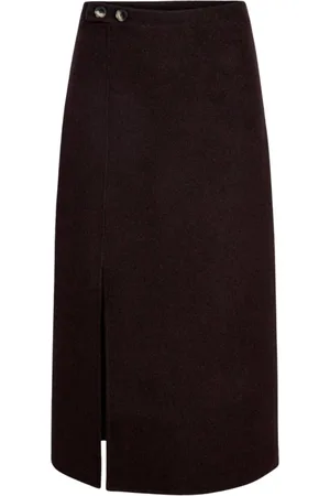 Proenza Schouler Nederdel, Dame, Brun, M, Uld, Adrian Nederdel