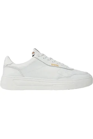 HUGO BOSS Sko, Herre, Hvid, 41 EU, Uld, Stilfulde Sneakers