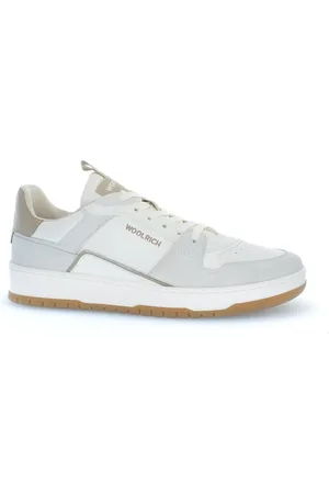 Woolrich Sko, Herre, Hvid, 43 EU, Læder, Klassiske Basket Sneakers