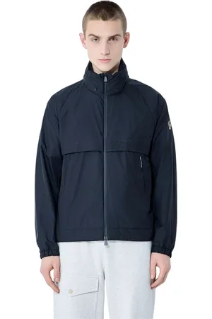 Moncler Jakke, Herre, Sort, M, Uld, Pakbar hættet vindjakke