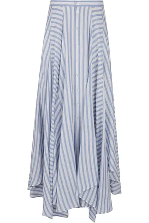 Ralph Lauren Nederdel, Dame, Blå, XS, Tyl, Hvid Nederdel Elegant Allround Stil