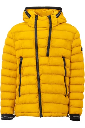 Peuterey Jakke, Herre, Gul, 4XL, Uld, Polstret Jakke med Lynlås