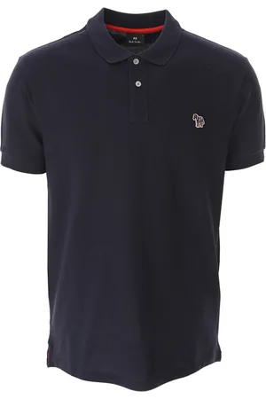 Paul Smith Top, Herre, Blå, S, Bomuld, Zebra Logo Polo Shirt