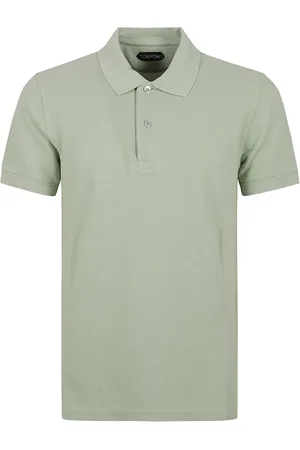 Tom Ford Top, Herre, Grøn, L, Bomuld, Tennis Piquet Polo Shirt