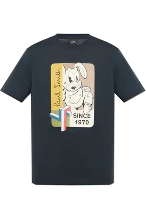 Paul Smith Top, Herre, Sort, 2XL, Bomuld, T-shirt med print