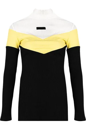John Richmond Strik, Dame, Sort, S, Uld, Ribbed Richmond Sport Turtleneck