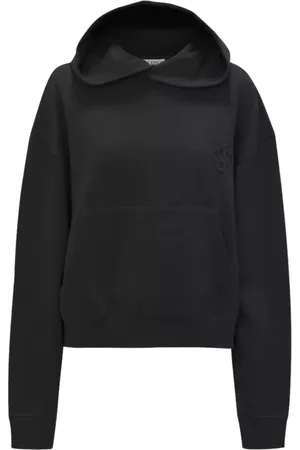 J.W.Anderson Sweathshirts & Hoodies, Dame, Sort, S, Bomuld, Anchor Logo Hættetrøje