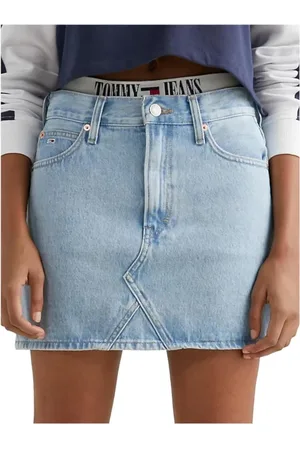 Tommy Hilfiger Nederdel, Dame, Blå, W27, Denim, Denim Nederdel Izzie