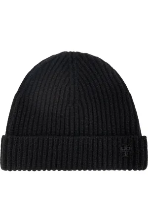Tory Burch Tilbehør, Dame, Sort, ONE SIZE, Cashmere, Cashmere Beanie