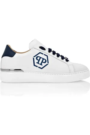 Philipp Plein Sko, Herre, Hvid, 45 EU, Casual Sneakers