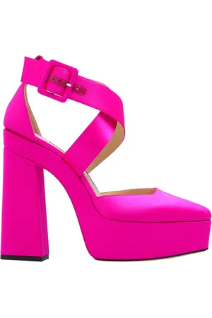 Jimmy Choo Sko, Dame, Lyserød, 40 EU, Satin, Gian Platform Pumps
