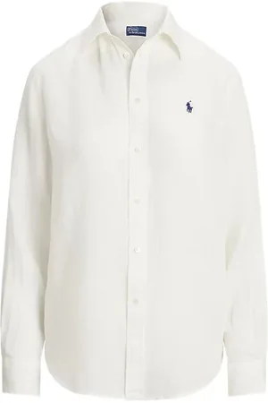 Ralph Lauren Bluser & Skjorter, Dame, Hvid, S, Afslappet Skjorte
