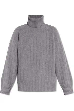 Kenzo Strik, Dame, Grå, S, Uld, Ulden Rullekrave