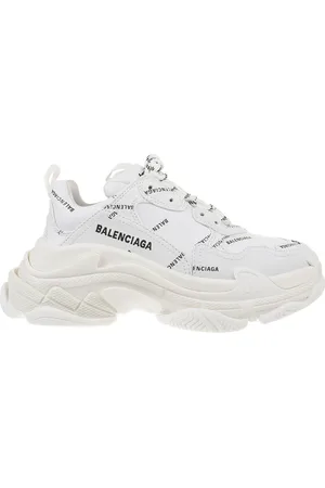 Balenciaga Sko, Dame, Hvid, 38 EU, Bomuld, Logo Triple S Sneaker