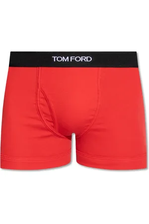 Tom Ford Undertøj, Herre, Rød, XS, Bomuld, Cotton Stretch Jersey Boxer Briefs