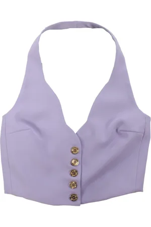 Pinko Top, Dame, Lilla, L, Polyester, Sleeveless Vest