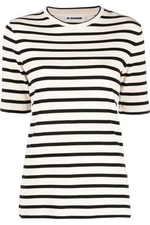 Jil Sander Top, Dame, Flerfarvet, M, Bomuld, Crew-Neck T-Shirt