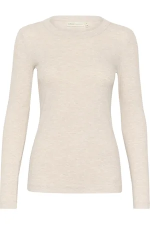 INWEAR Top, Dame, , S, Bomuld, Melange Langærmet Top
